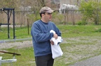 Doug presenting the trophy blade